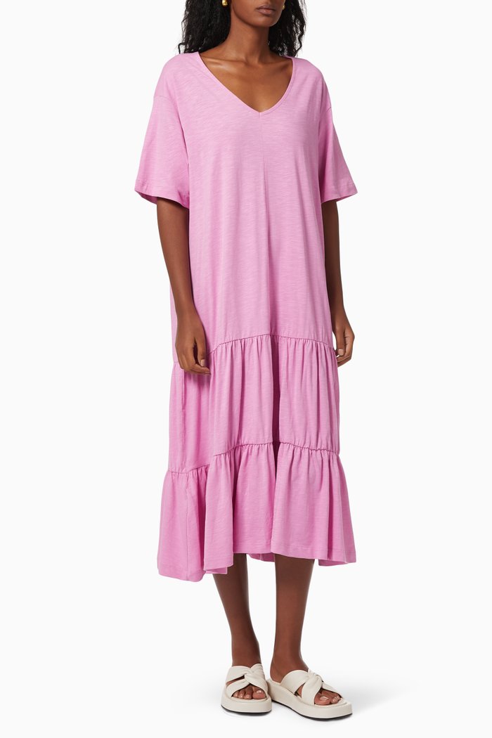 

Jersey Dress in Organic Cotton, Yellow