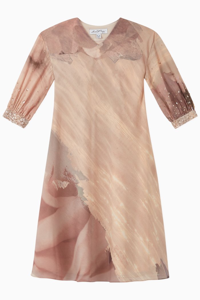 

Embroidered Maxi Dress, Pink