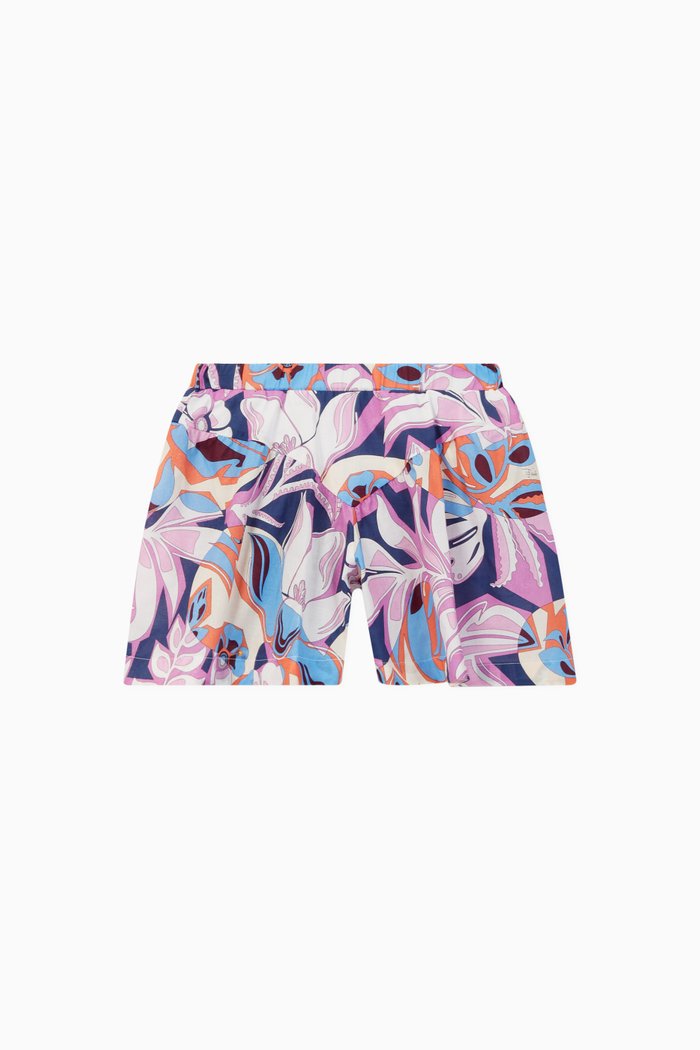 

Samoa Print Cotton Shorts, Multicolour