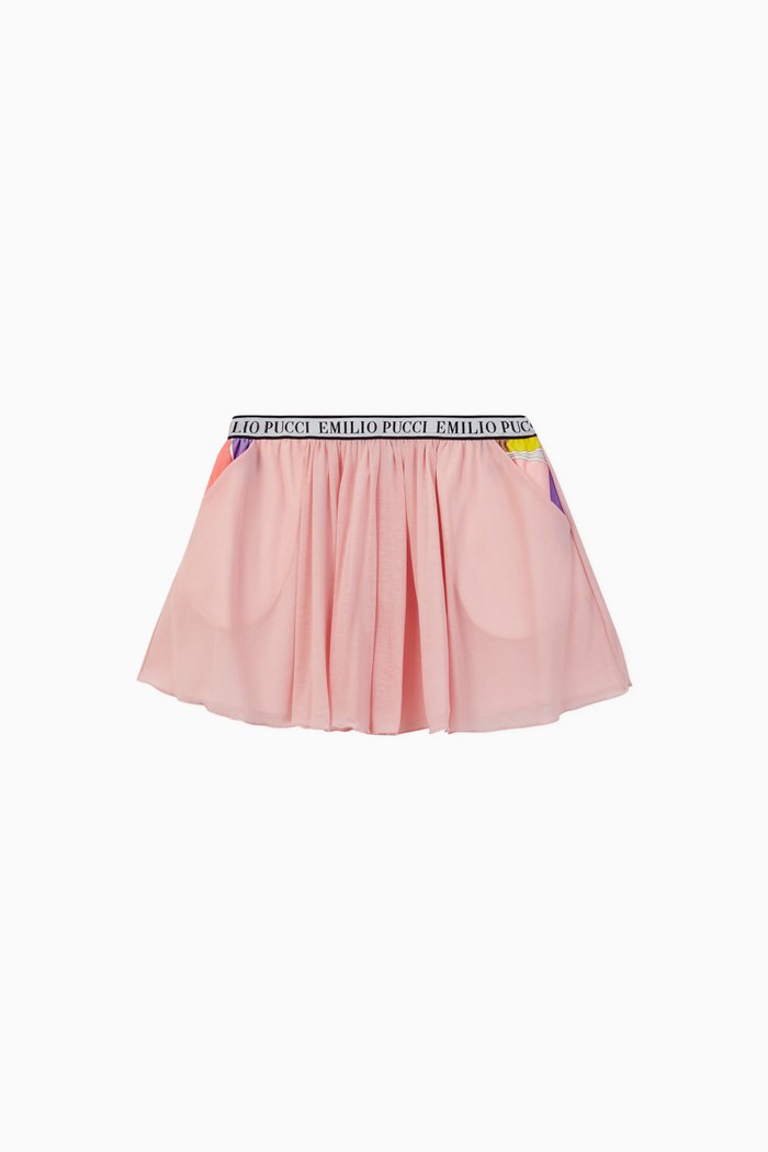 

Quirimbas Print Tulle Skirt, Pink