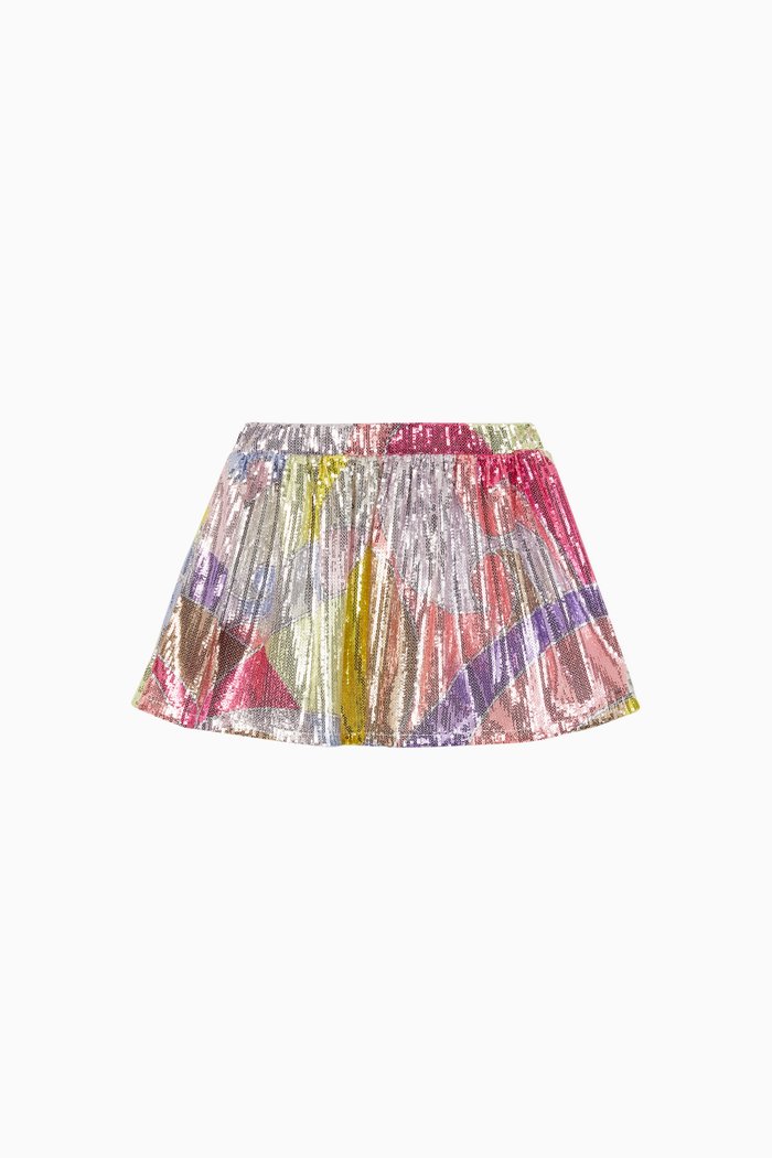 

Quirimbas Print Sequinned Skirt, Multicolour