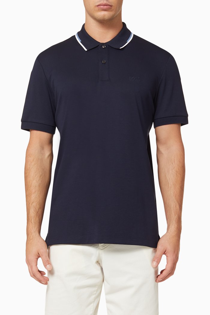 

Parlay Cotton Polo Shirt, Blue