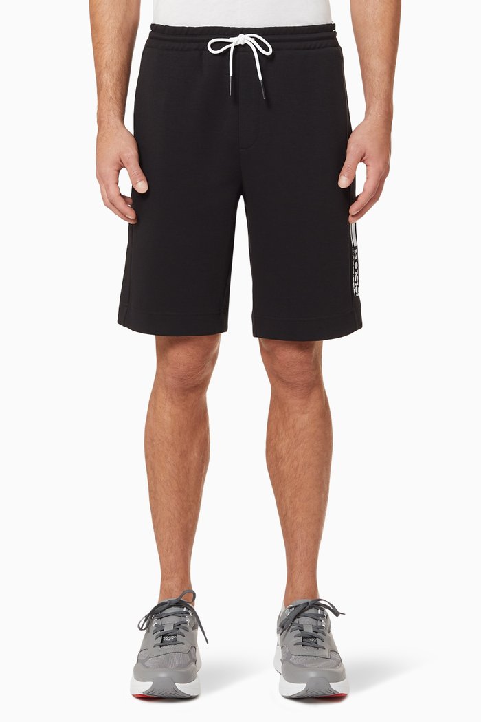 

Headlo 1 Logo Cotton Shorts, Black
