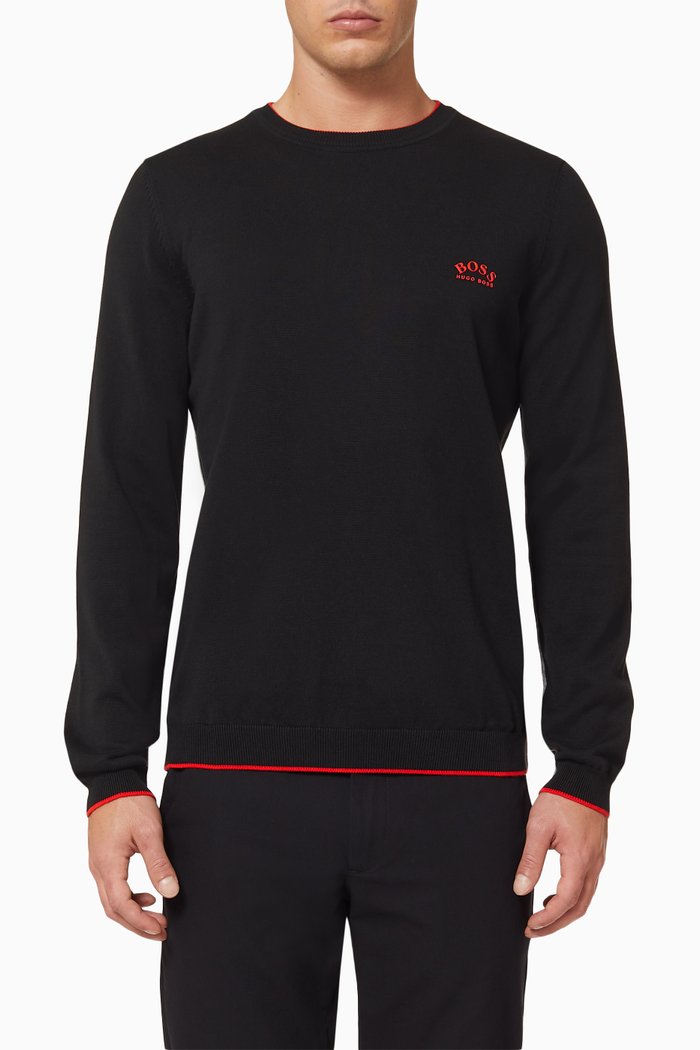 

Riston Organic Cotton Sweater, Black
