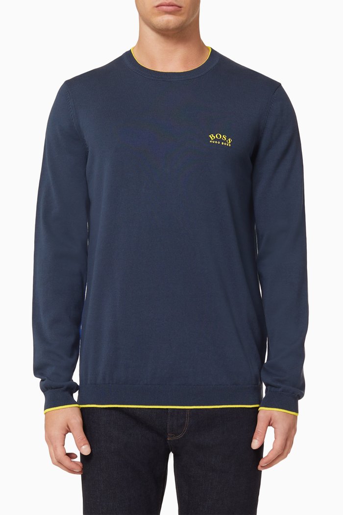 

Riston Organic Cotton Sweater, Blue