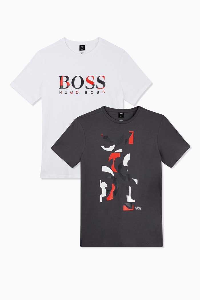 

Logo T-shirt in Jersey, Pack of 2, Multicolour