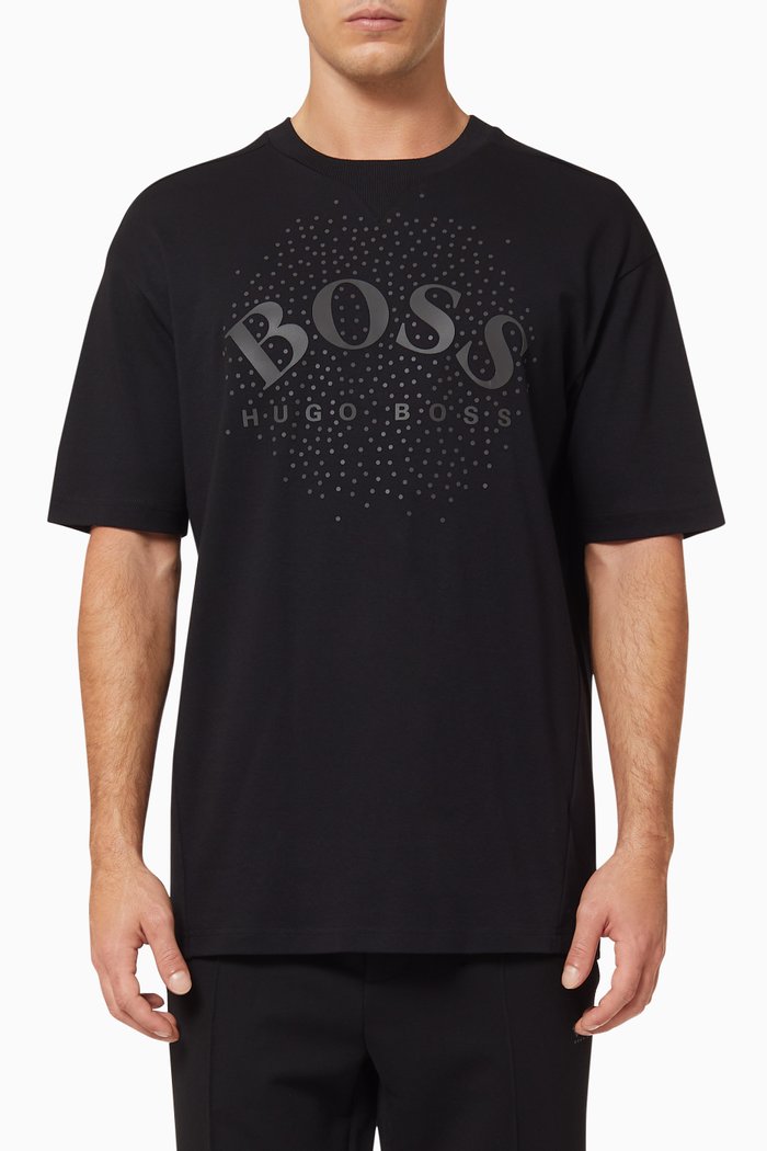 

x Anthony Joshua Talboa AJ Reflective Logo Cotton T-Shirt, Black