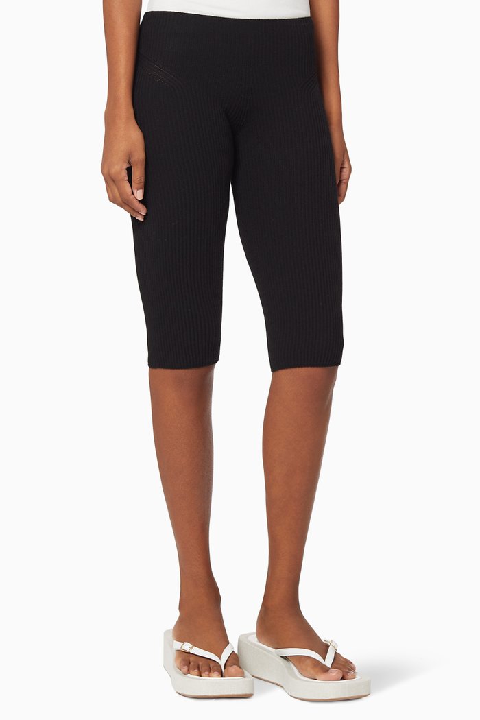 

Le Legging Arancia in Viscose-Blend Knit, Black