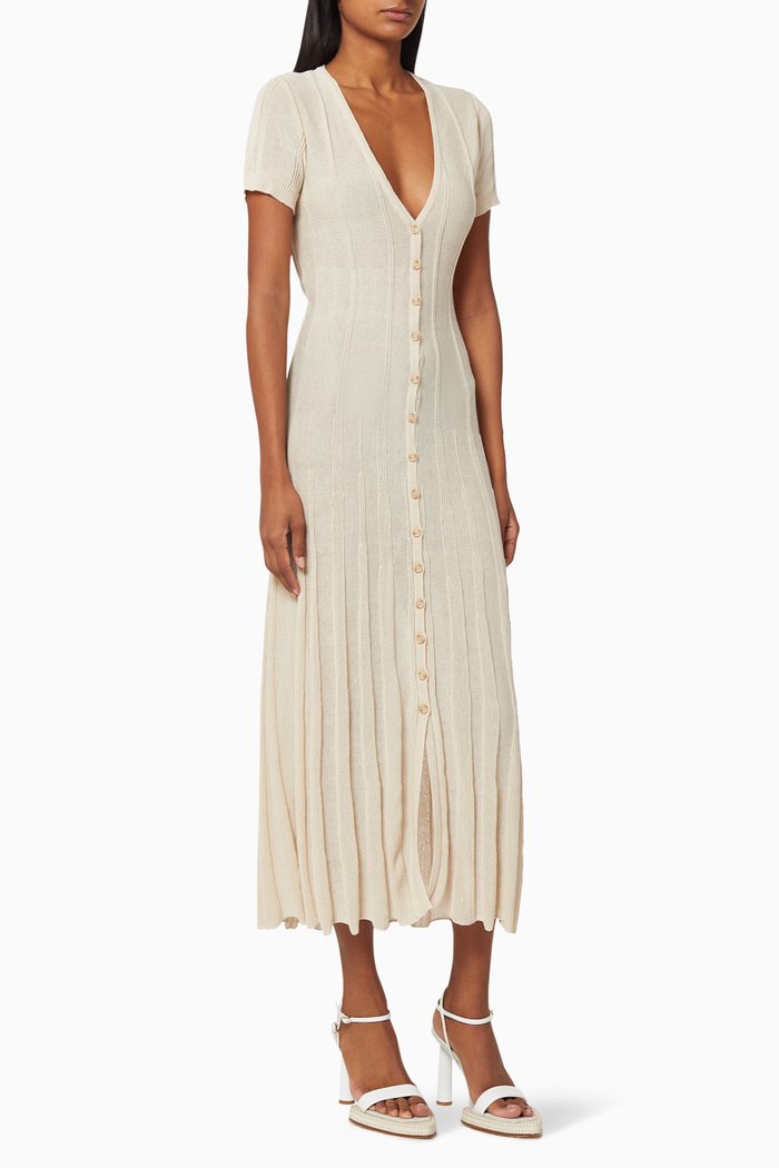 

Le Robe Cardigan in Cotton-Blend, Neutral