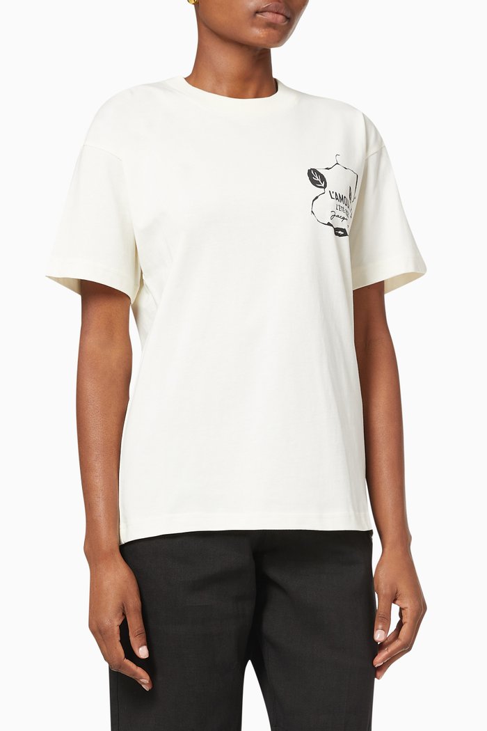 

Le T-shirt L'Amour in Cotton, Neutral