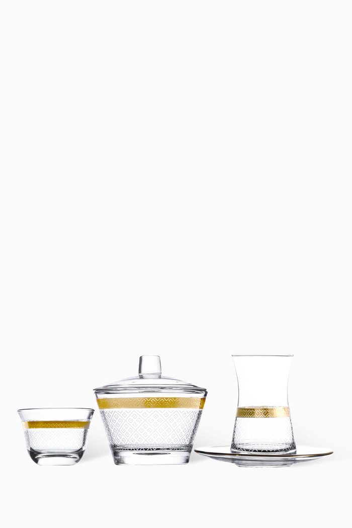 

Crown Assorted Drinkware Set, Gold
