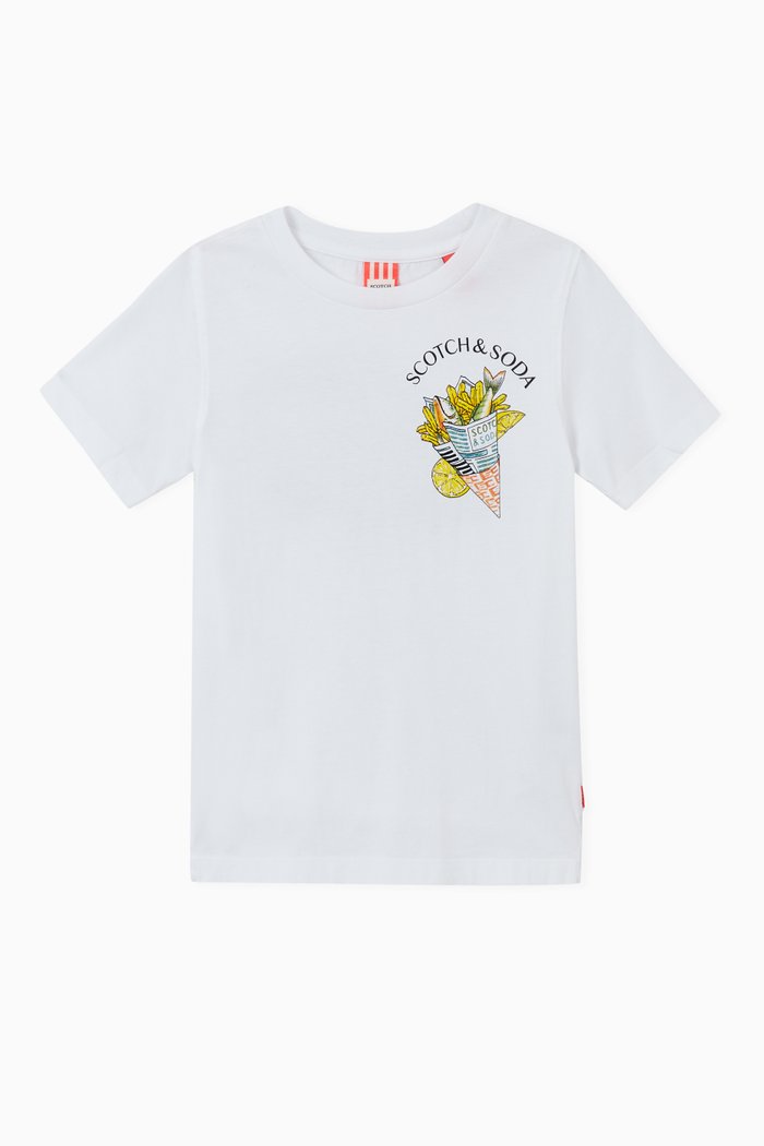 

Printed Jersey T-shirt, White