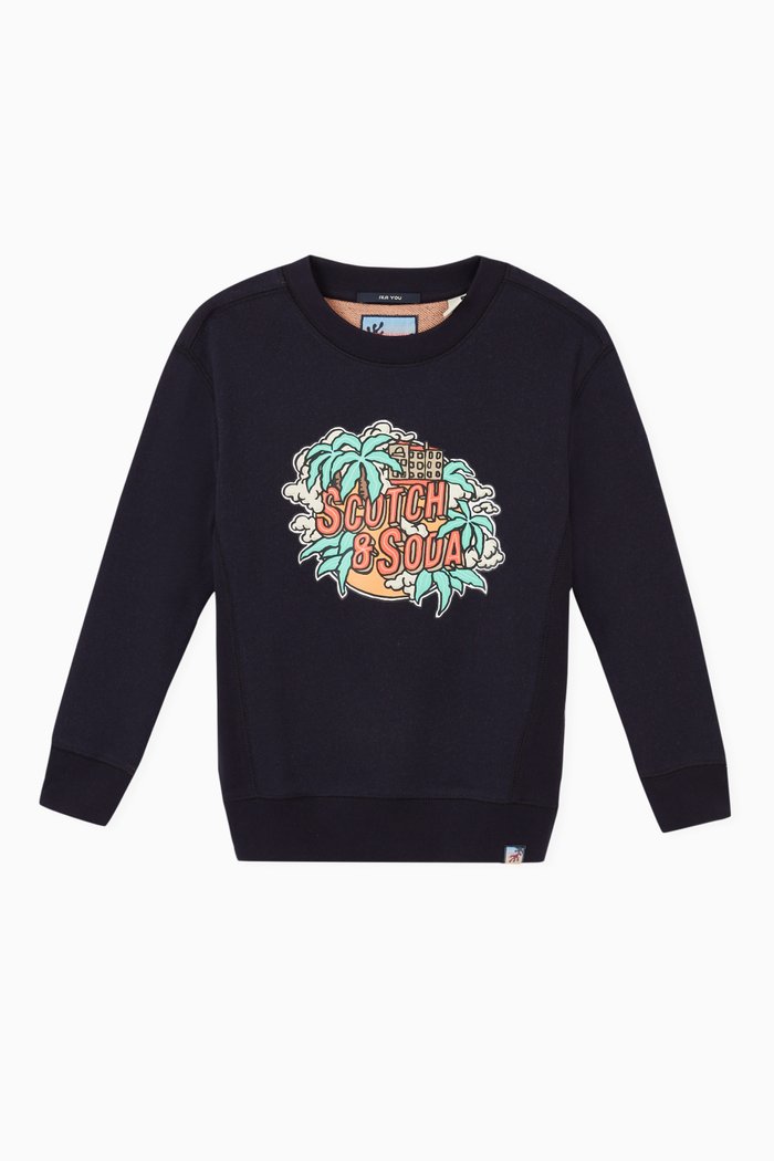 

Artwork Jersey Sweatshirt, Blue