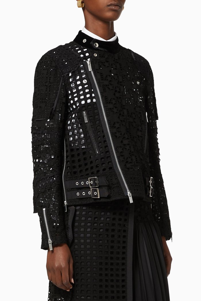 

Embroidered Lace Jacket, Black