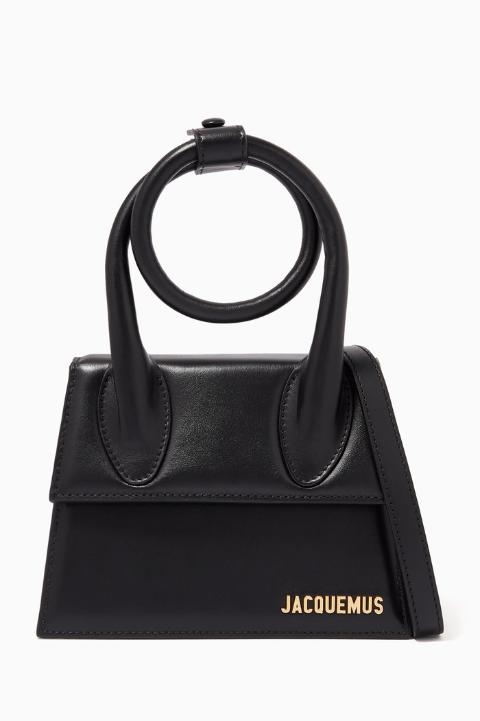 

Le Chiquito Noeud Bag in Leather, Black