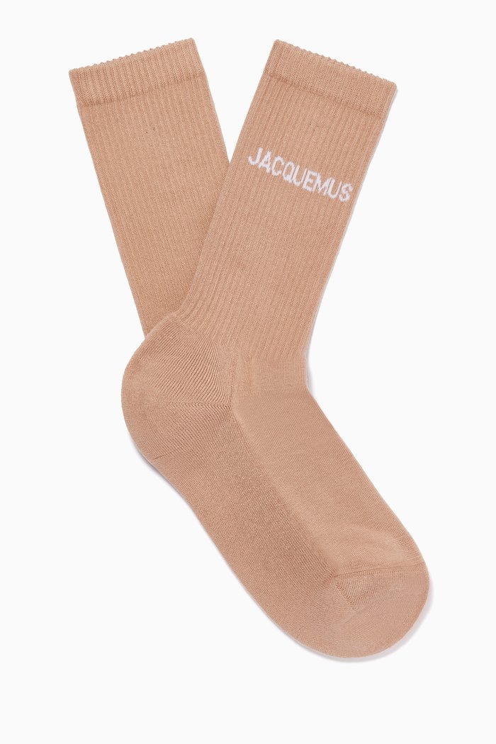 

Les Chaussettes Jacquemus in Recycled Cotton, Brown