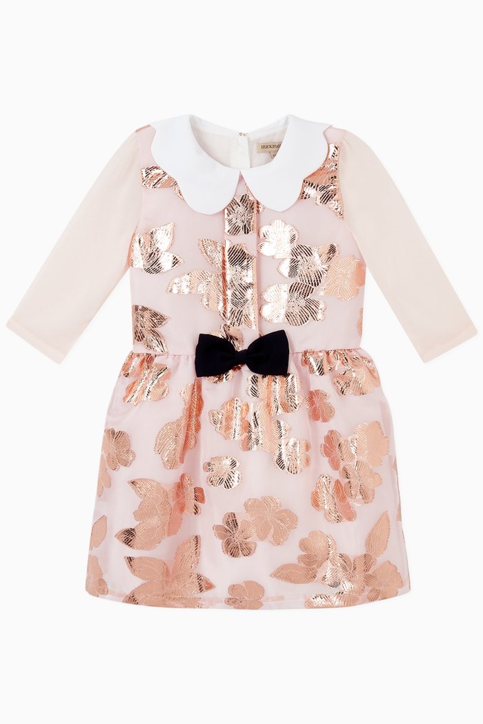 

Metallic Floral Organza Tea Dress, Multicolour