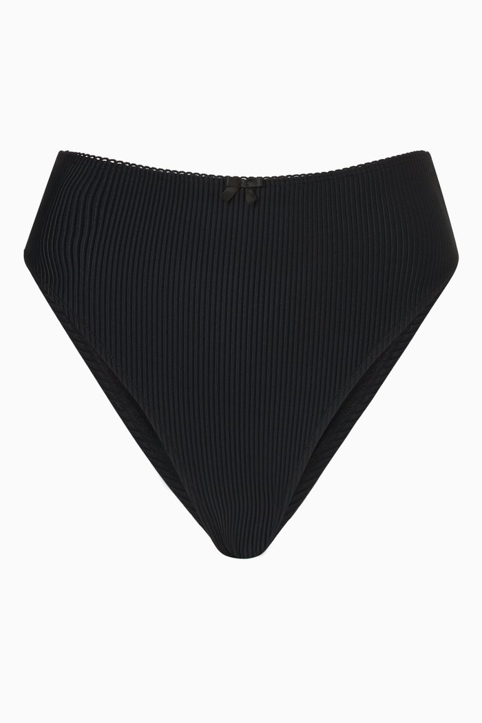 

Jenna High-waist Bikini Brief in Stretch-nylon, Black