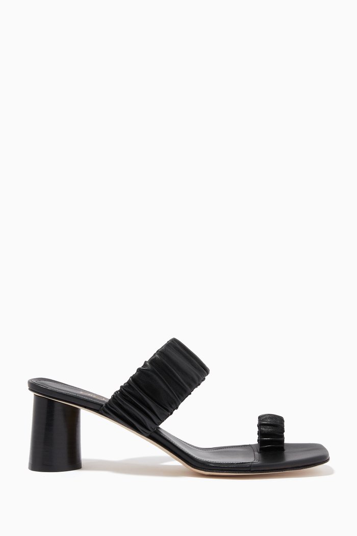 

Amor Mules in Smooth Leather, Black