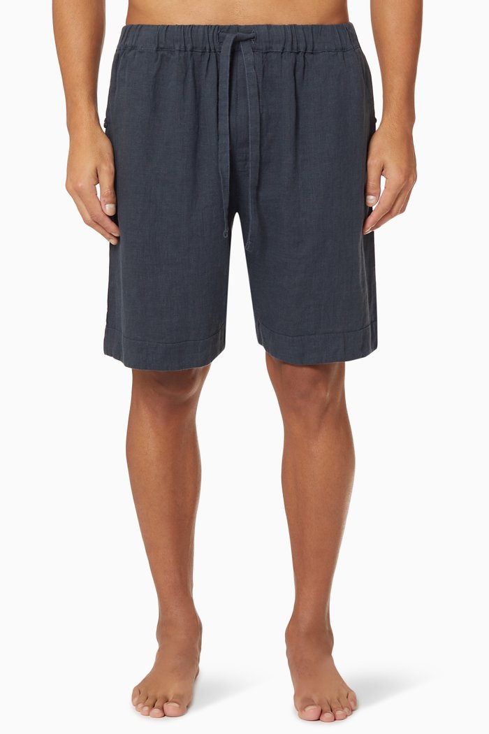 

Linen Shorts, Blue