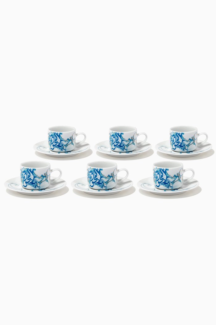 

Metamorphosis Espresso Cups, Set of 6 with Gift Box, White
