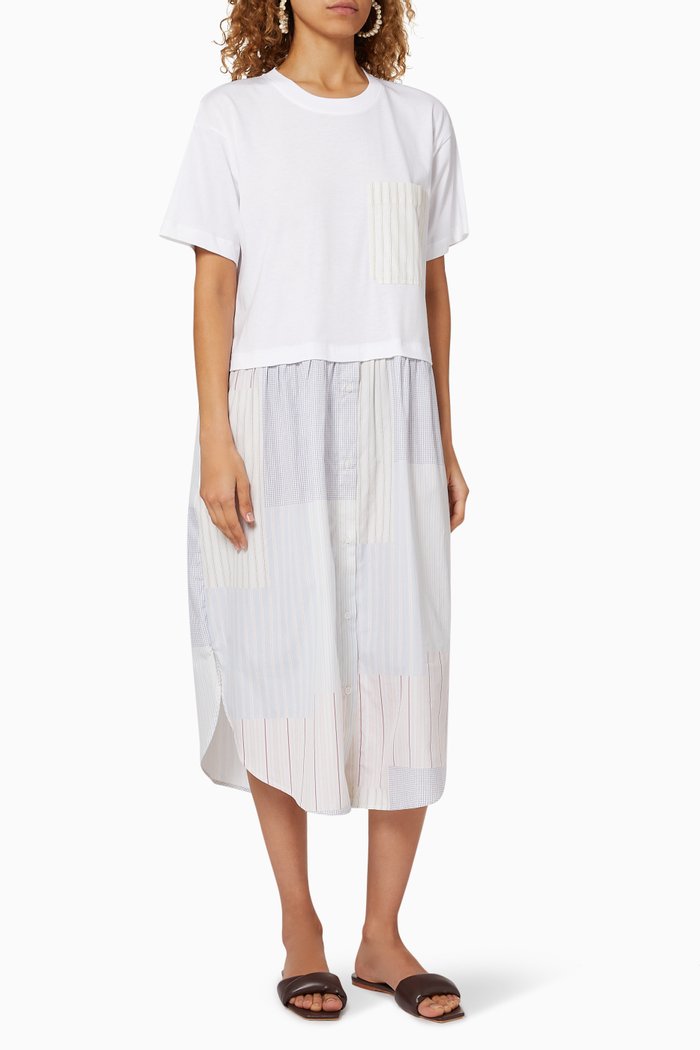 

Hybrid Cotton T-Shirt Dress, White