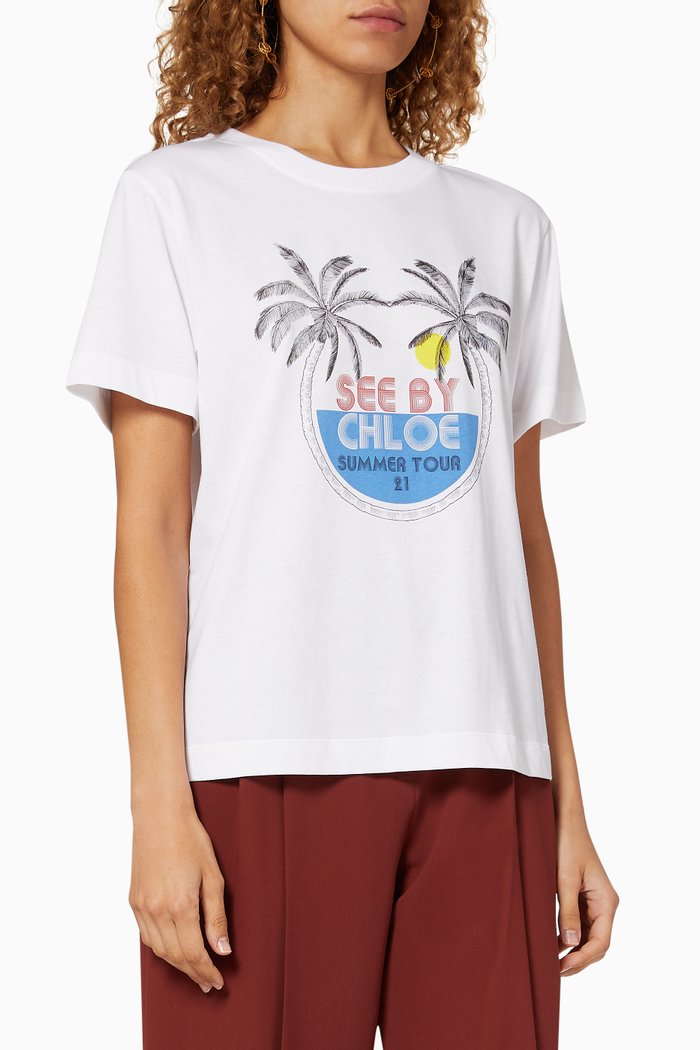 

Graphic Logo Cotton T-Shirt, White