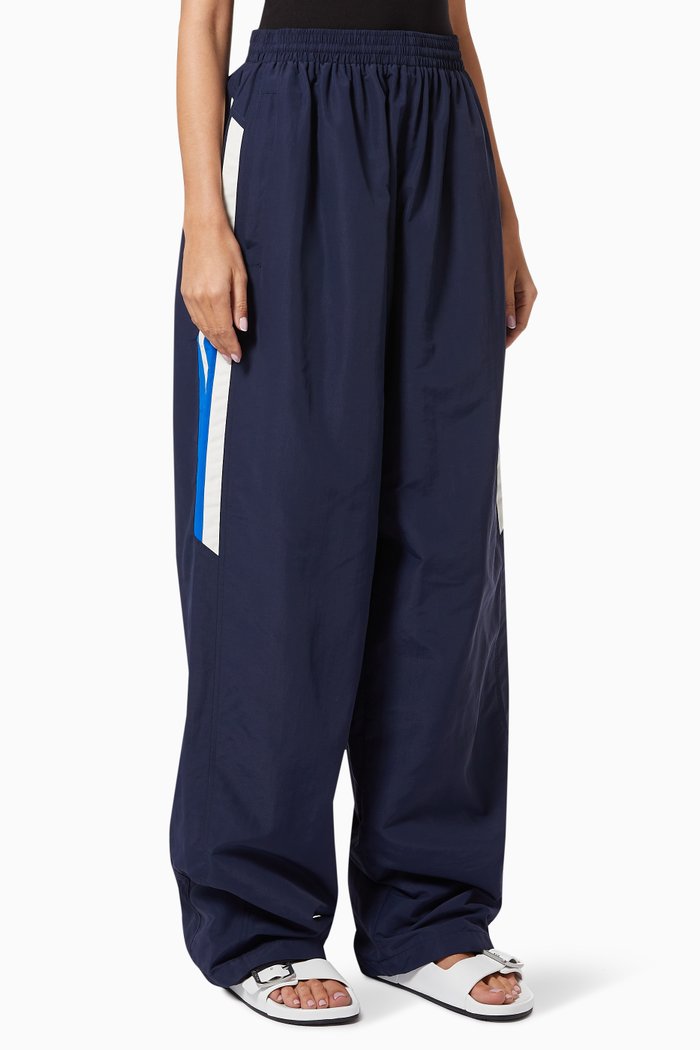 

Logo Tracksuit Pants in Recycled Nylon, Blue