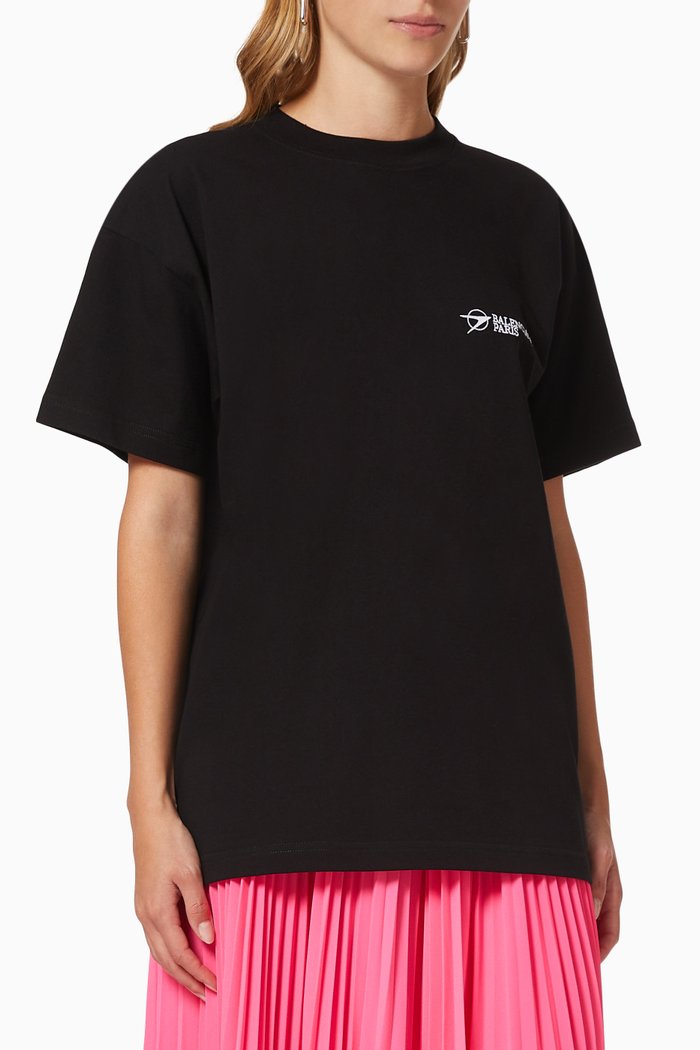 

Corporate Medium Fit T-shirt in Vintage Jersey, Black