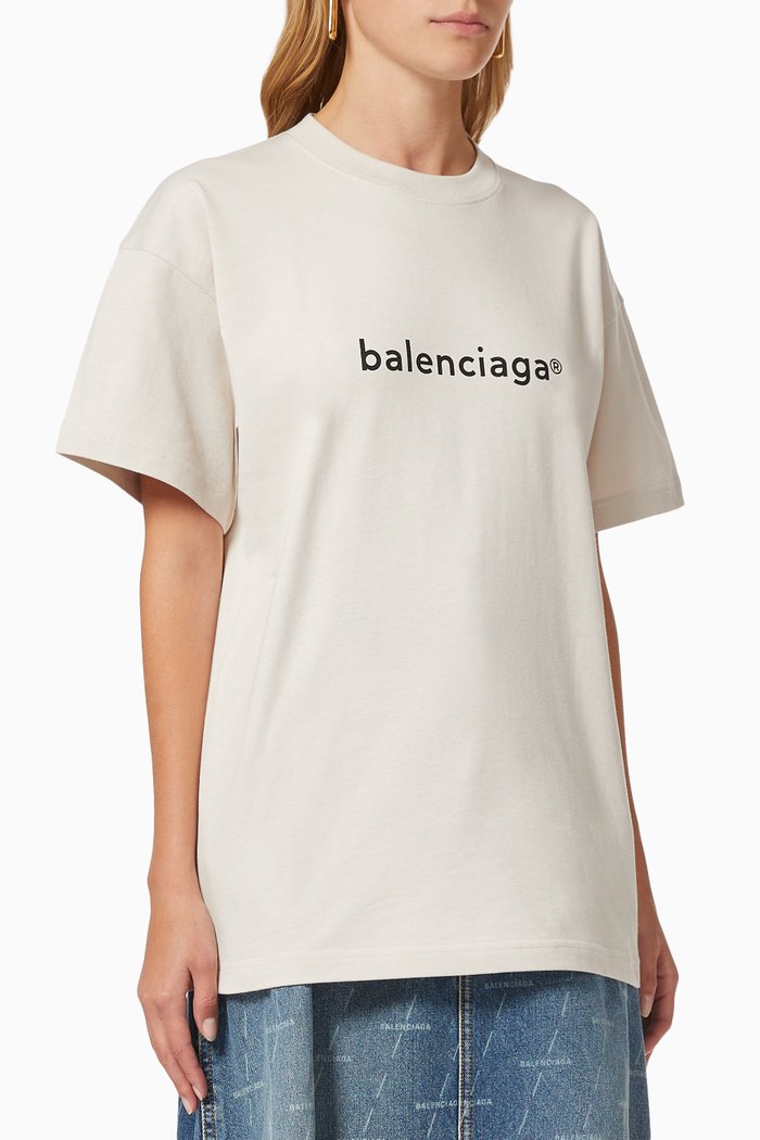 

Corporate Medium Fit T-shirt in Vintage Jersey, White