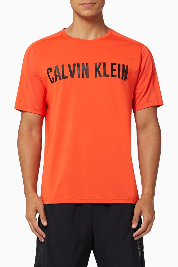 

Performance Logo T-shirt in Jersey, Orange
