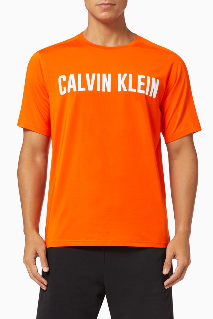 

Performance Logo T-shirt in Jersey, Orange