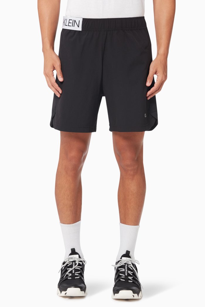 

CK Tape Gym Shorts, Black