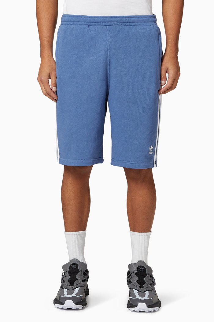 3-Stripes Shorts in French Terry, Blue
