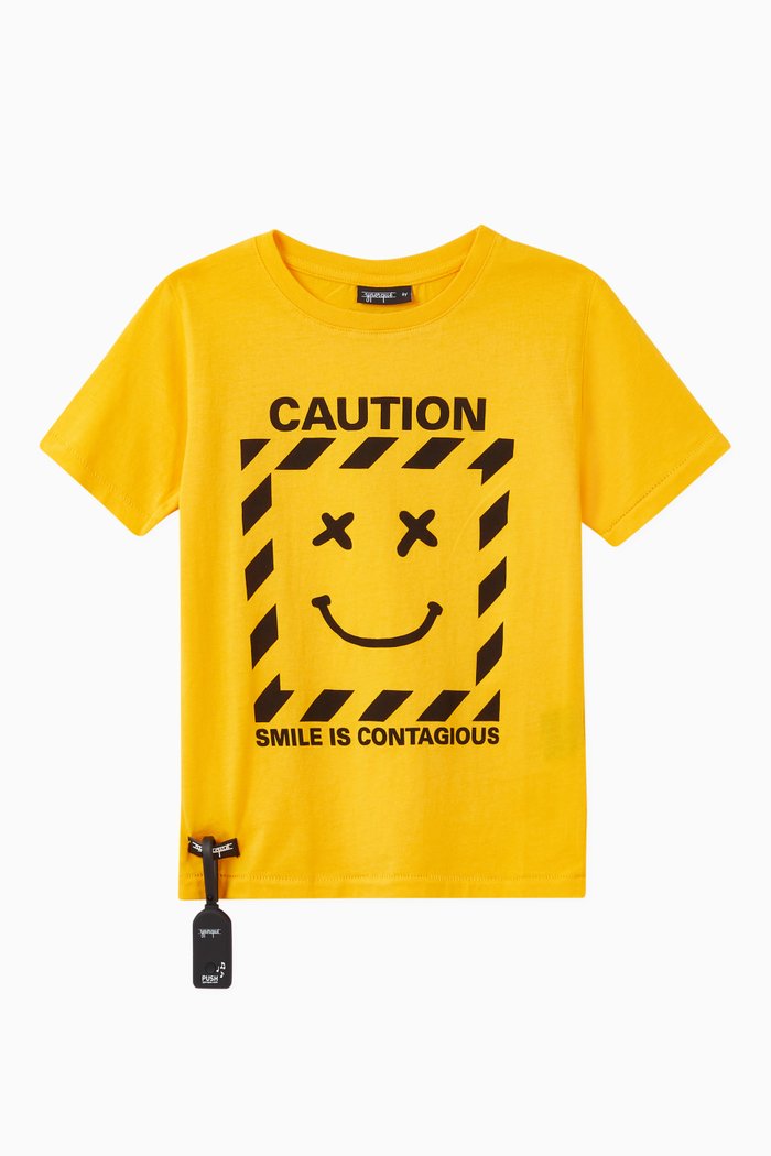 

Laughter Sound Jersey T-shirt, Yellow