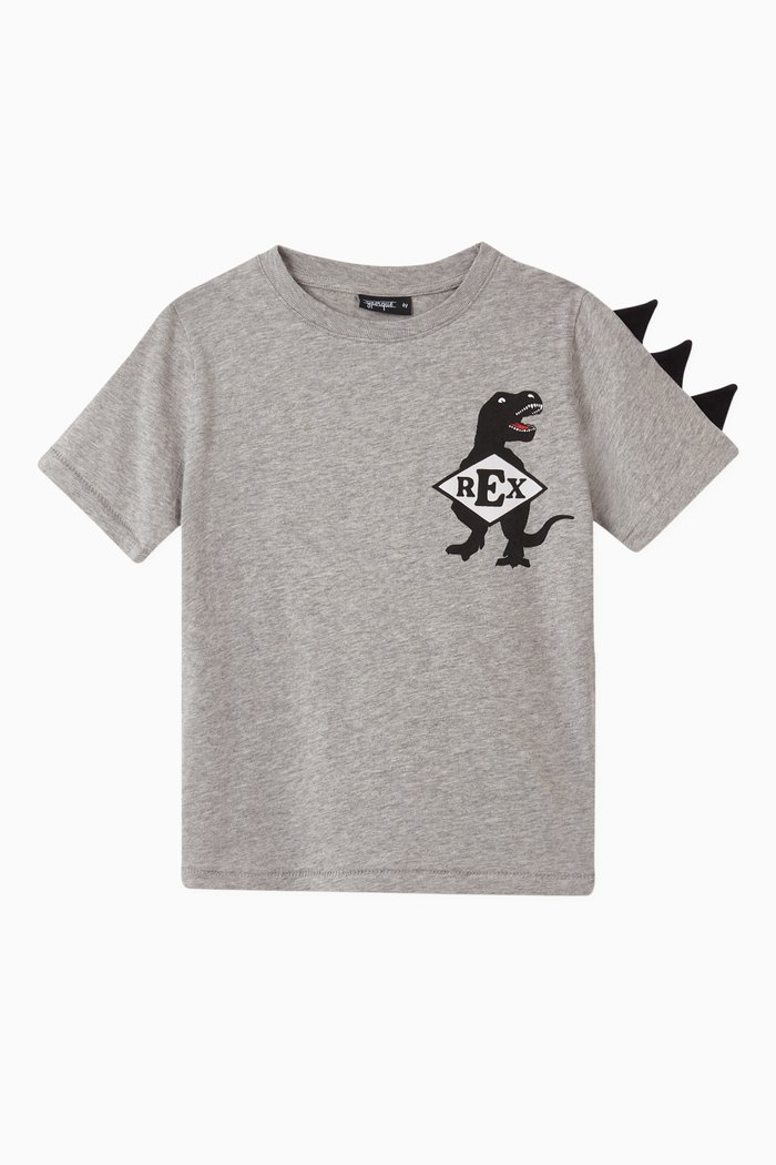 

Dinosaur Spines Jersey T-shirt, Grey