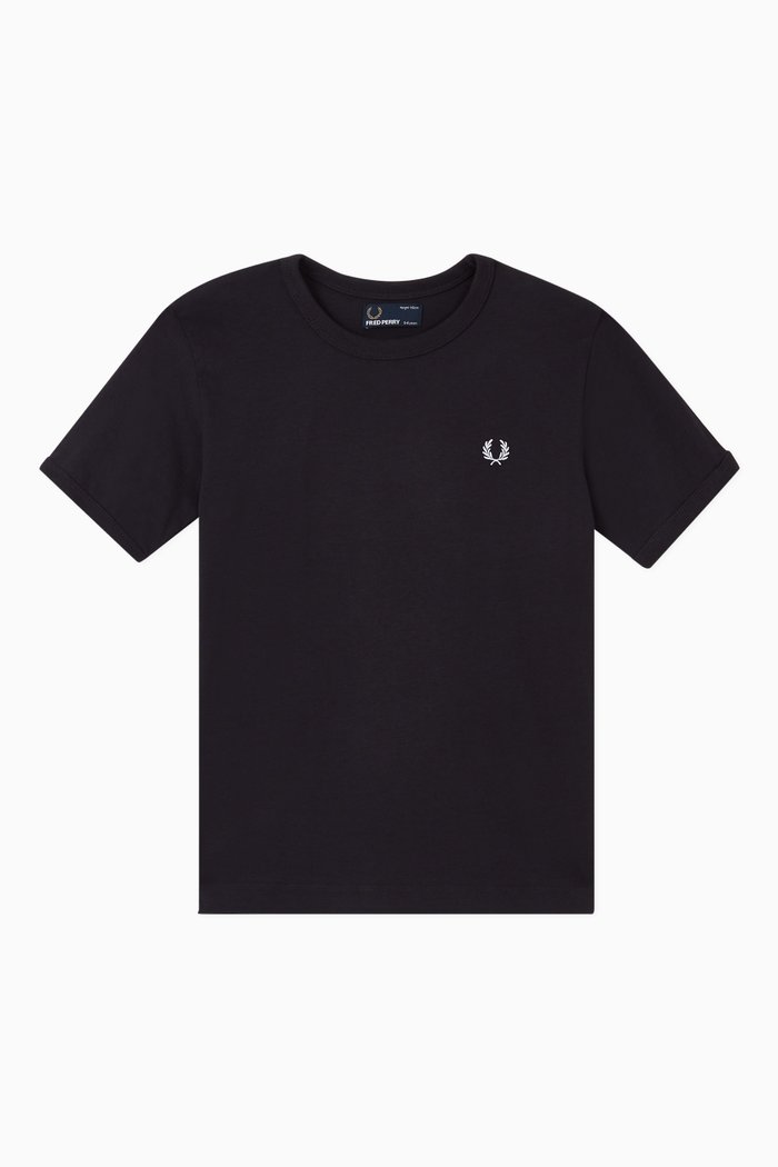 

Ringer Cotton T-shirt, Blue