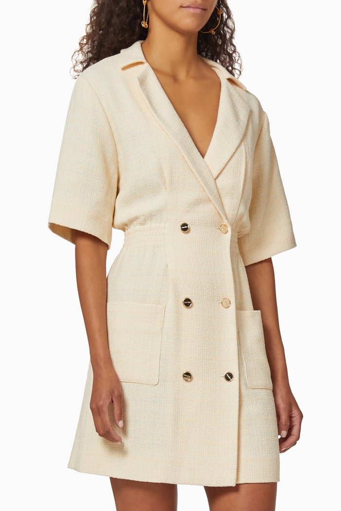 

Tailored Collar Dress, Neutral