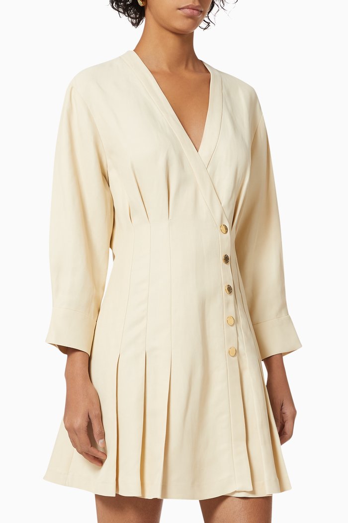 

Annie Dress in Linen, Neutral