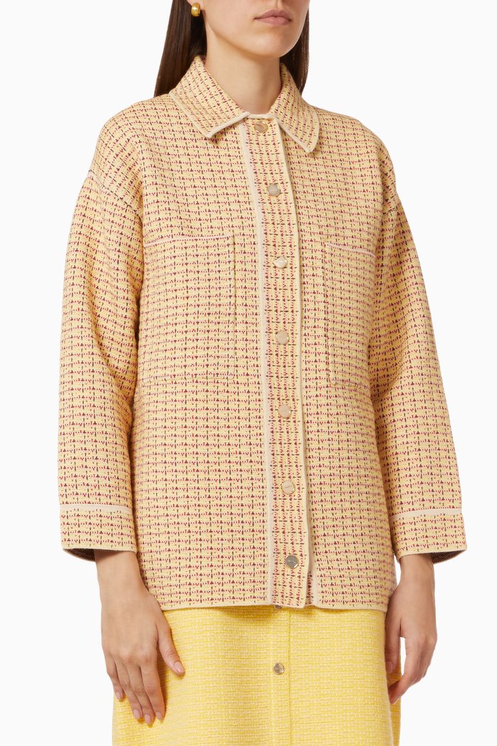 

Blaise Cardicoat in Tweed, Yellow
