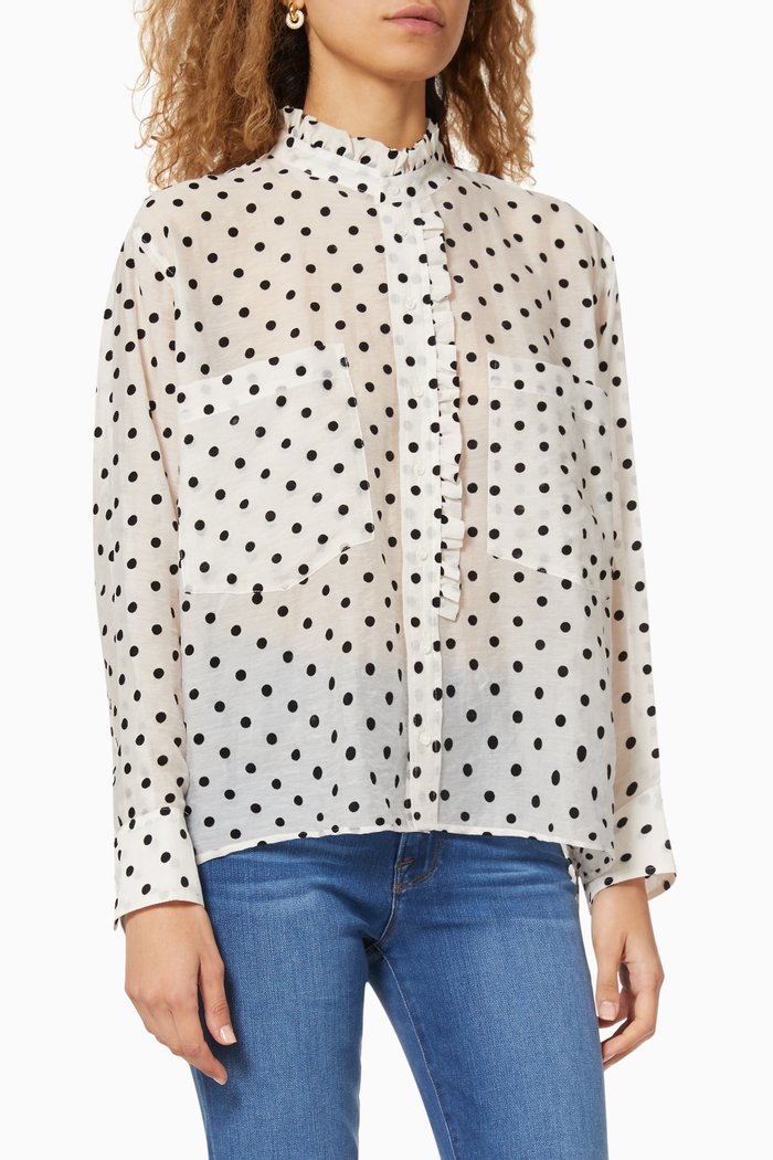 

Polka Dots Shirt, Black