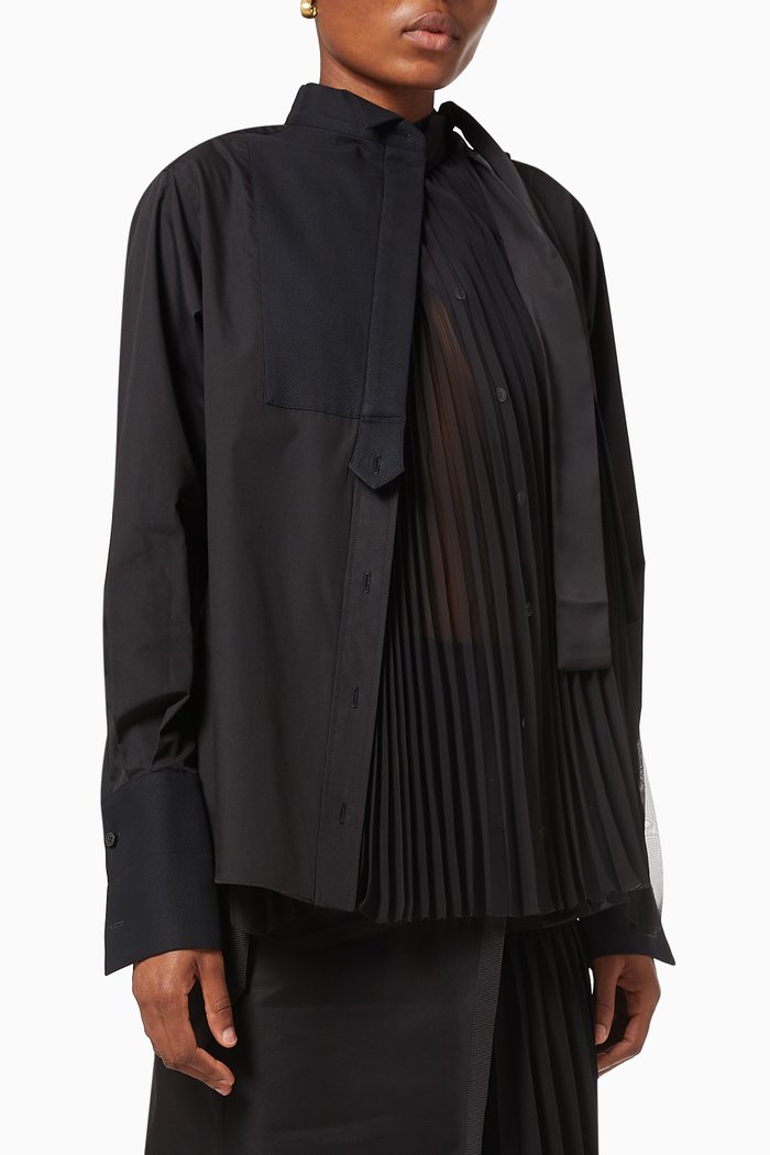 

Cotton Poplin Shirt, Black