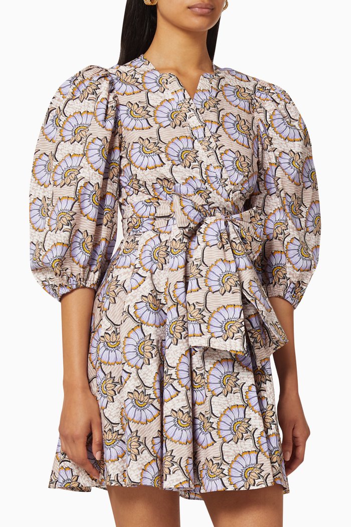 

Floral Printed Dress, Neutral