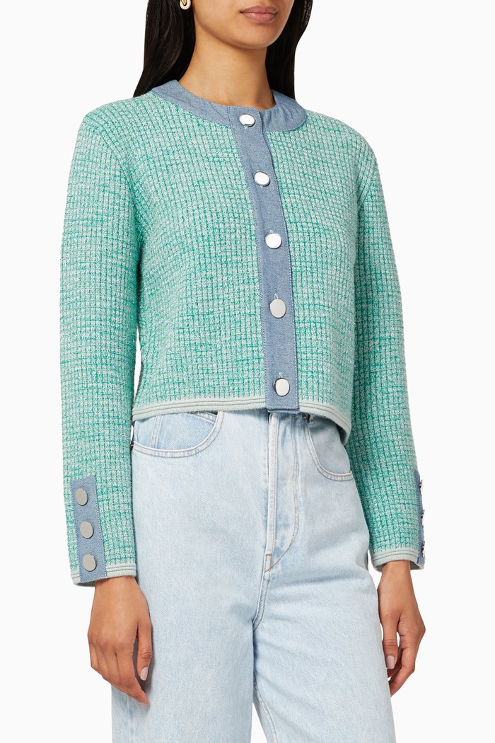 

Musical Cropped Cardigan, Neutral