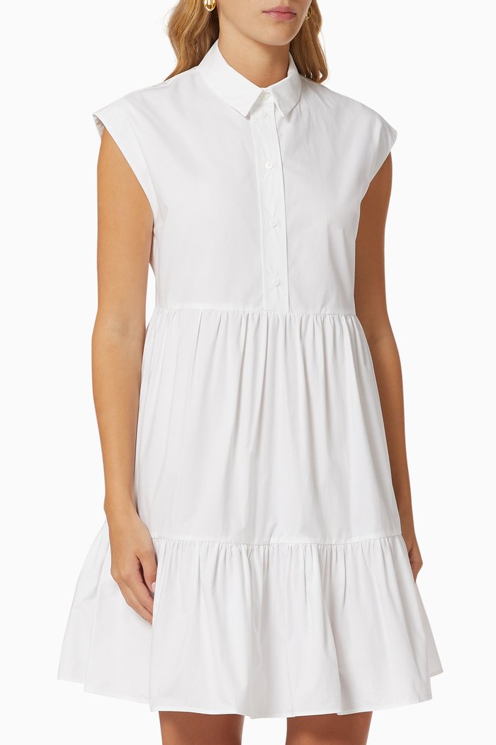 

Shirt Dress in Tweed, White