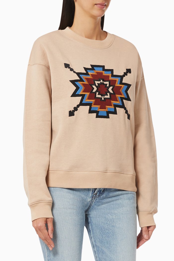 

Embroidered Sweatshirt in Organic Cotton, Multicolour
