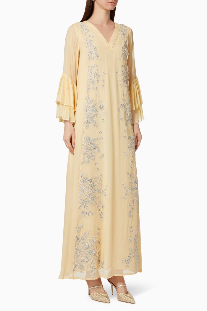 

Pop Floral Kaftan, Yellow