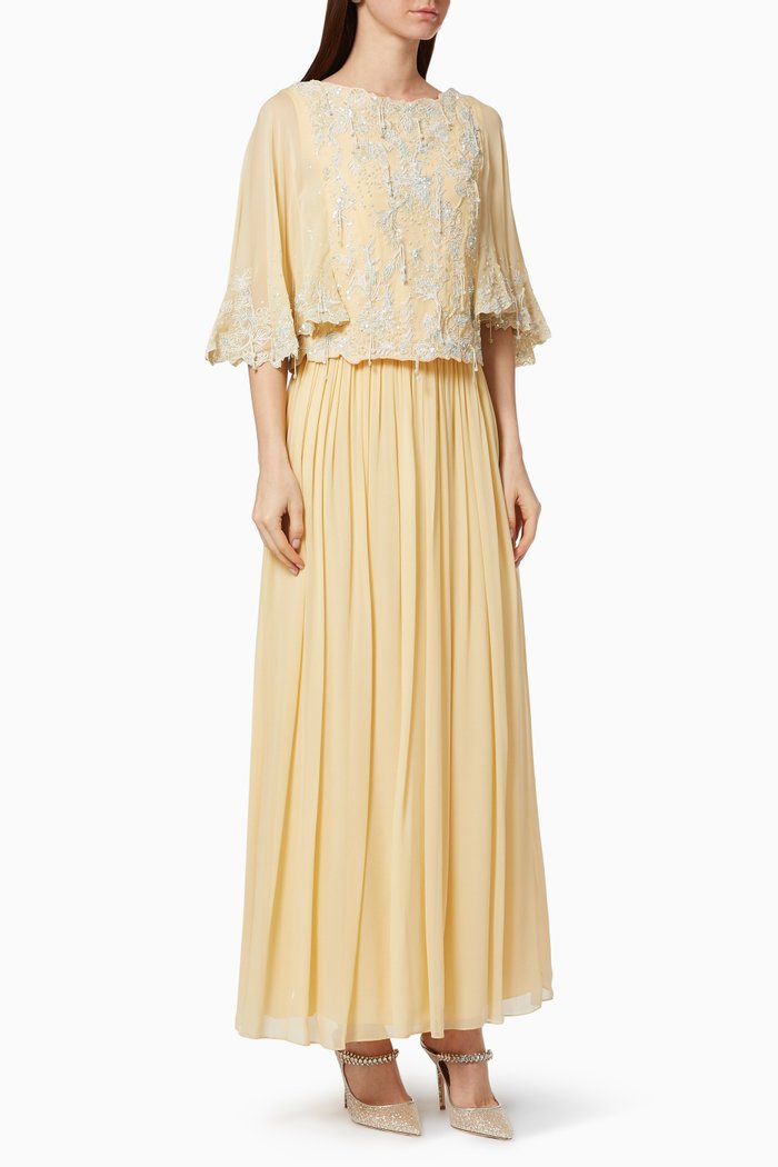 

Aquatic Droplet Dress, Yellow