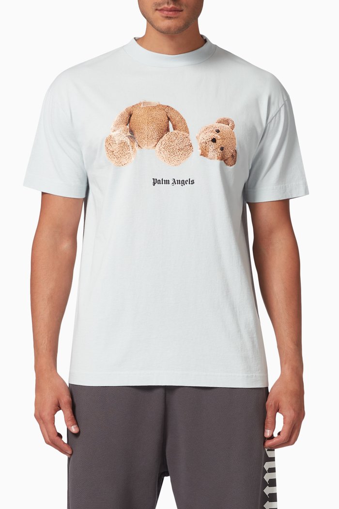 

Bear T-shirt in Cotton, Blue