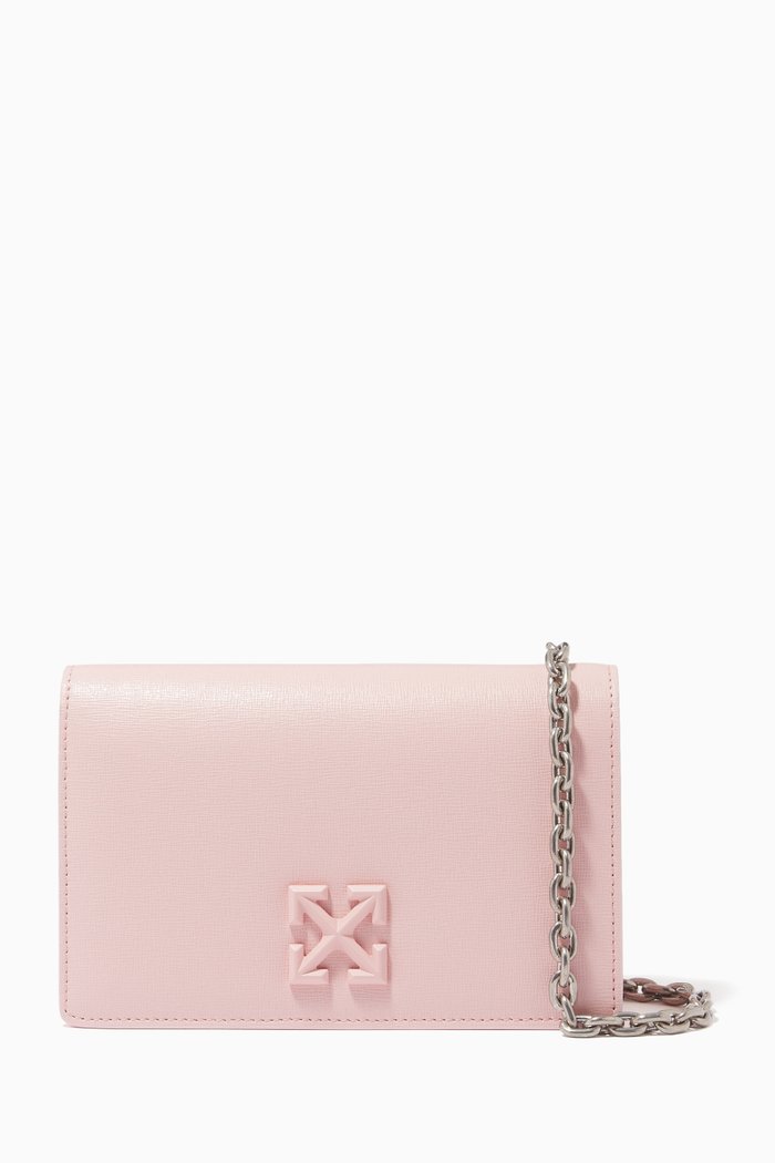 

0.5 Twist Jitney Shoulder Bag in Leather, Pink